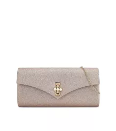 Dinner Clutch with Pearl Embellishment Turn Lock