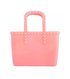 Pink Studded Jelly Candy Tote