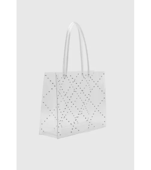 Studded Clear Tote Bag