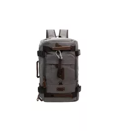 Jack Studio Multifunction Canvas Leather Travel Hiking Backpack