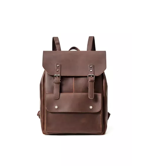 Leather Travel Backpack